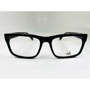 New INK Matte Black on Shiny Black IRON Eyeglasses 56/18/145